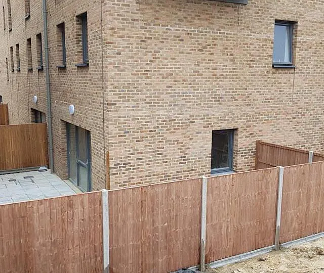 A fence installed around a small area