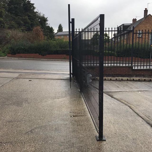 black fence