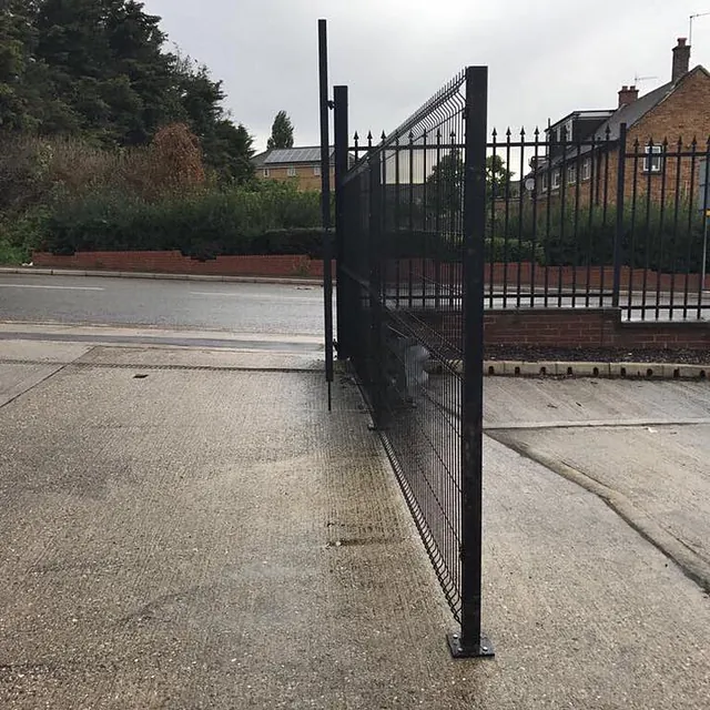black fence