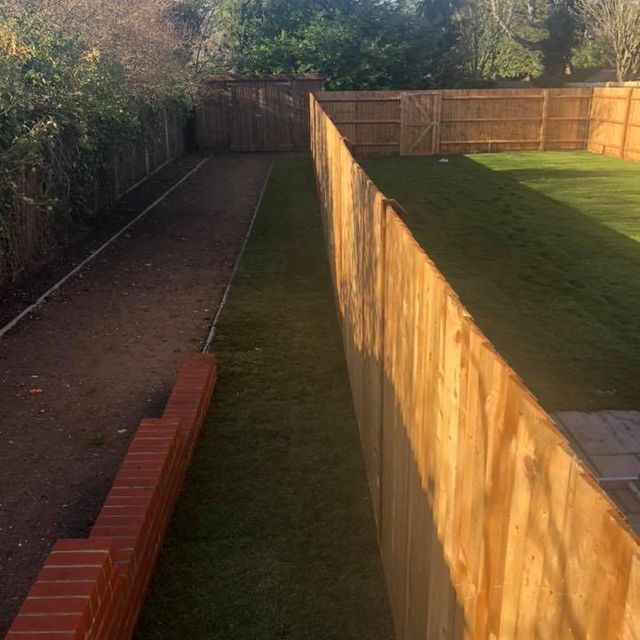 A large garden fence