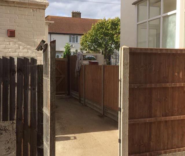 Fencing work that we have been working on
