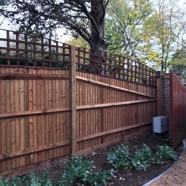 A beautiful garden fence